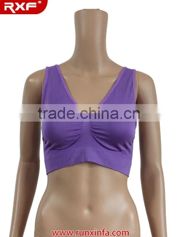 Girl sport seamless hot sexy xxxx sports bra/genie sports bra
