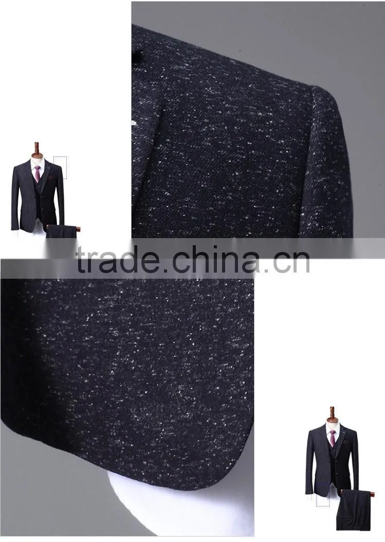 2017 latest design black snow/dot suits wedding dress for men pictures of men wedding coats