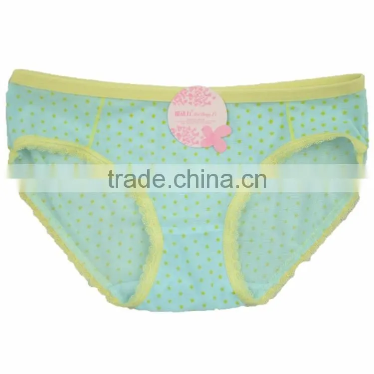 Silk kids young girls underwear panties model