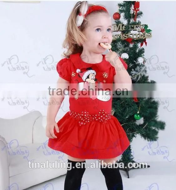 fashion kids christmas dress children summer dresses kids clothes 2015