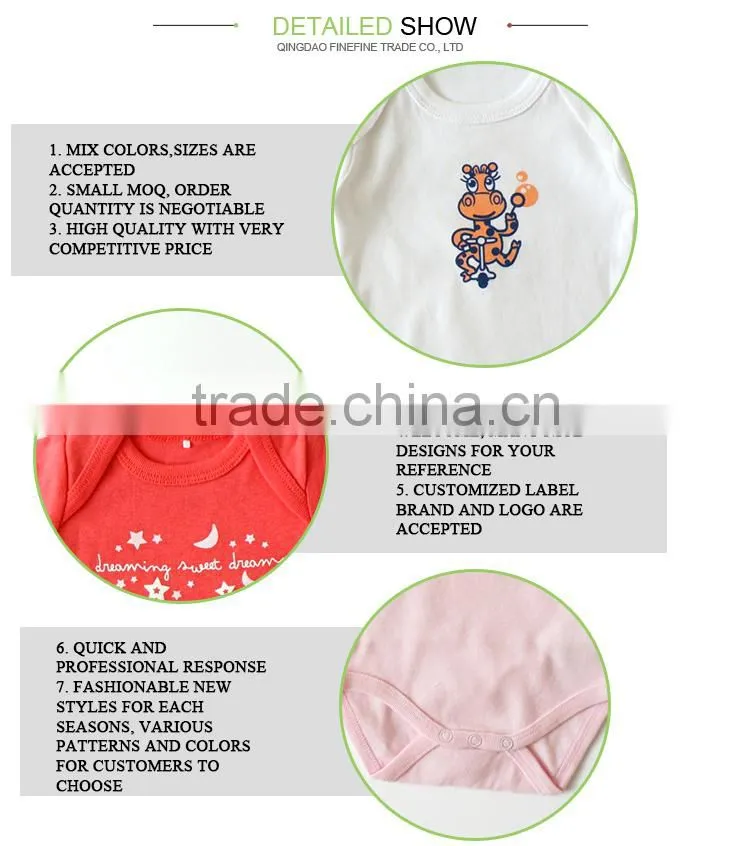 Kids Clothes Clothes New Hot Sale Baby Romper Organic Baby Onesie