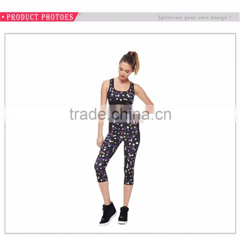 Factory Wholesale Spandex Ladies Fitness & Body Building Printed Leggings