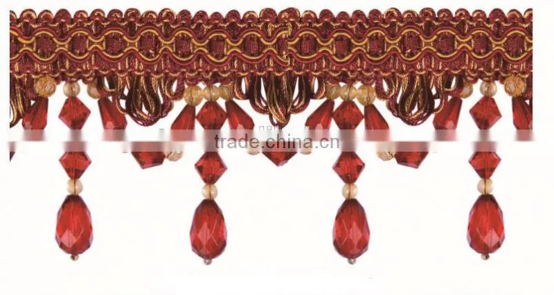 Curtain Beads and Flakes Trimming