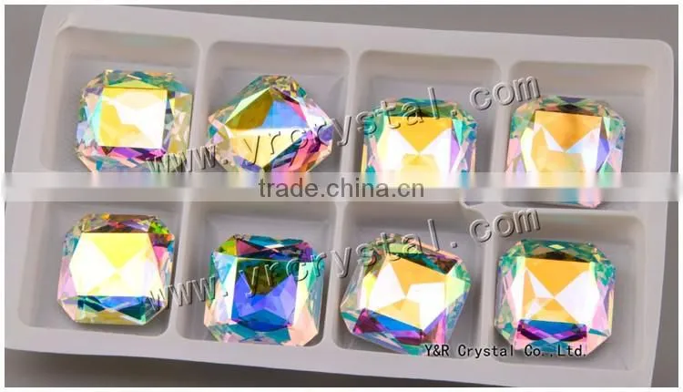 4675 Crystal Beads 23*23mm Square Crystal AB Color Jewelry ad Stone