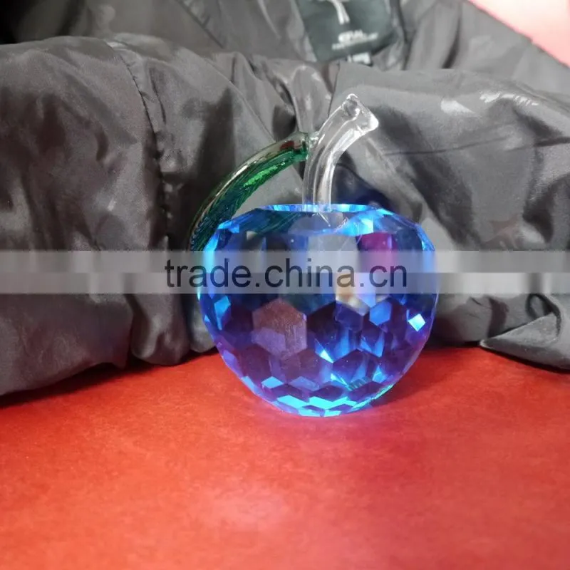 beauty crystal apple ,crystal gift ,crystal Christmas Gift