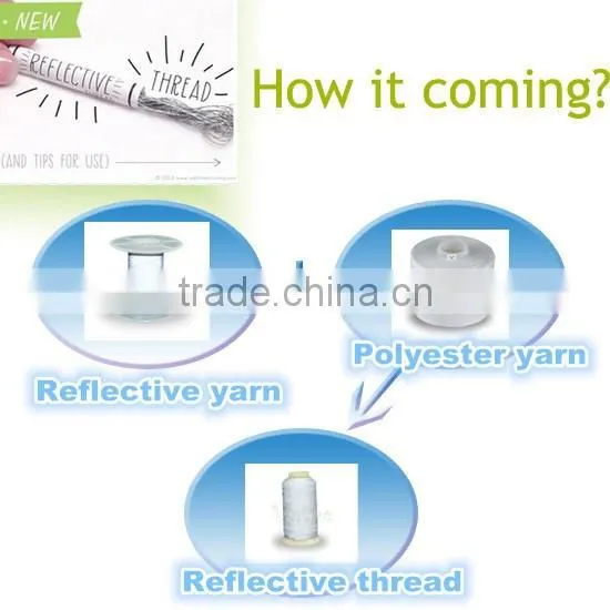 2016 newest reflective thread for sewing