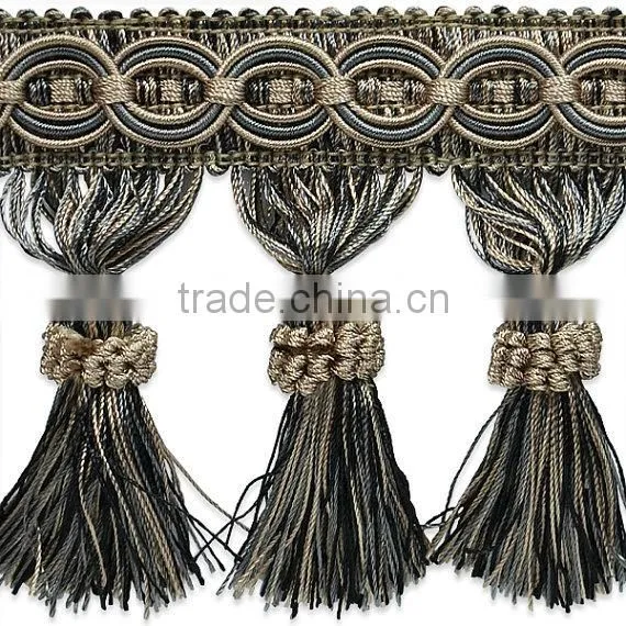Top grade Best-Selling cotton curtain tassel fringe