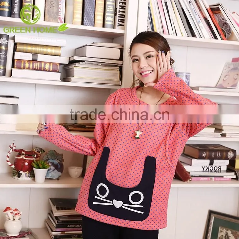 wholesale thick Maternity hungry cat whole black dots priented nightly AK092 OEM accepred