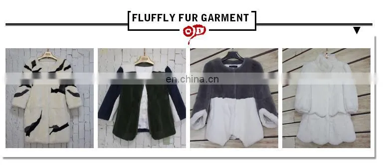 2015 elegant winter coat with round collar women's new design fur coat with 100% real rabbit fur
