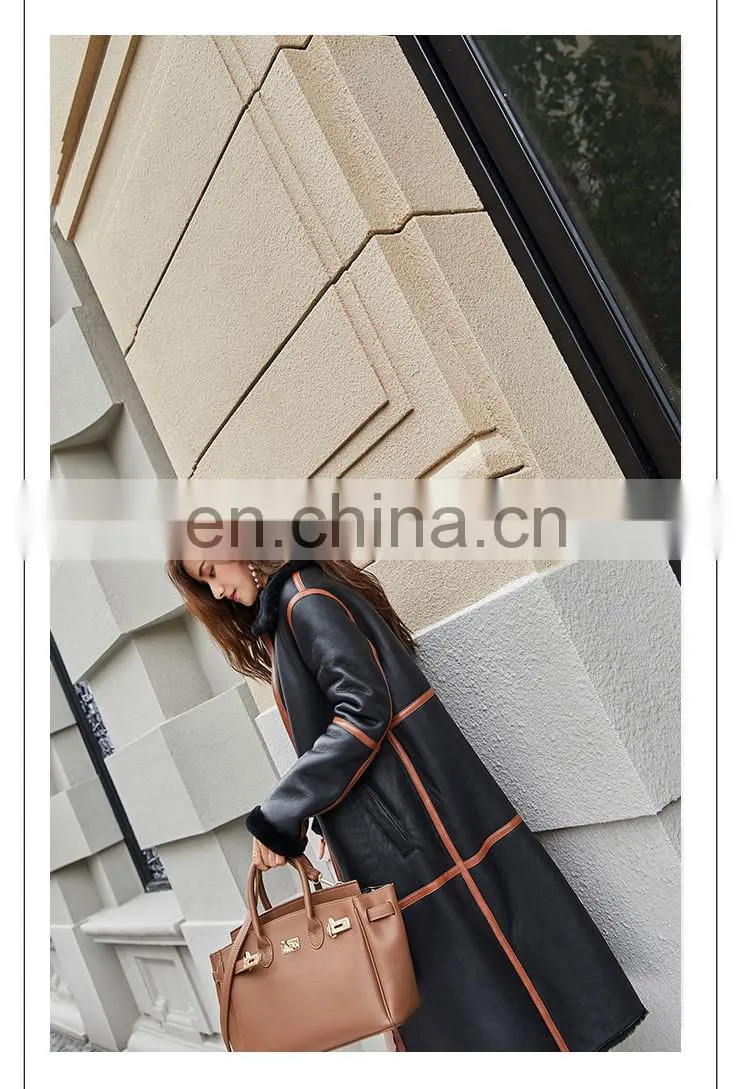 2017 Hot Selling Elegant Fashion Design Sheep Skin Leather Jacket