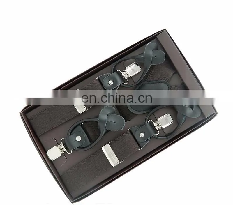 HOT SALE High quality men's braces suspenders Dual Clips suspenders