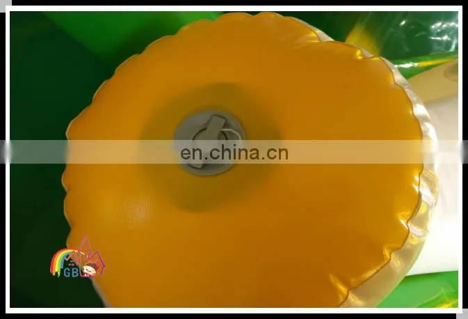 Commercial popular inflatable banana water seesaw, floating water seesaw for promotion