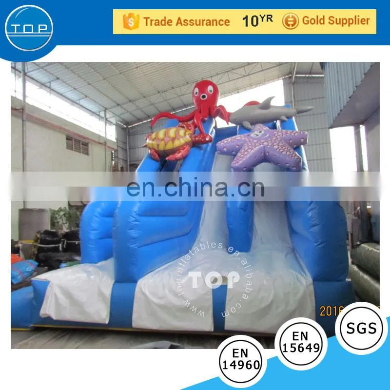 TOPINFLATABLES water hot sale slide, inflatable cartoon slide