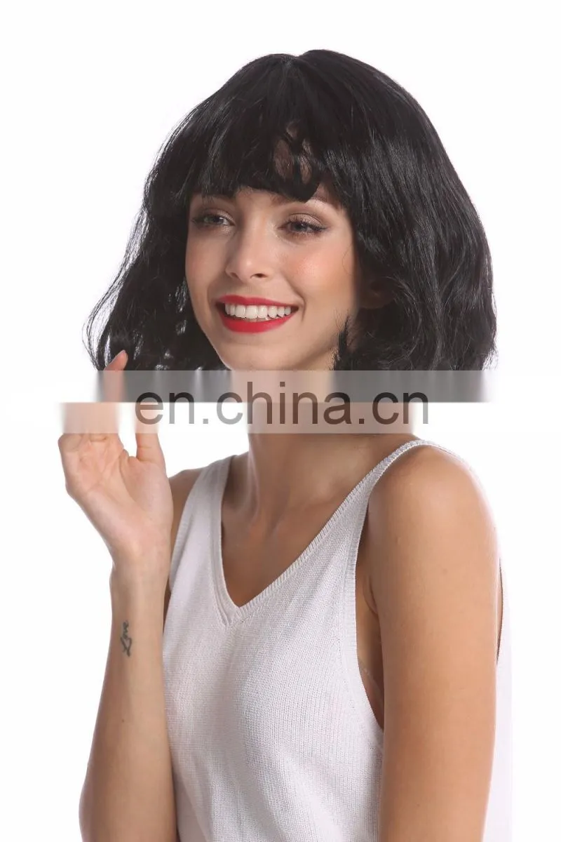 Synthetic party long bobo lob wigs P-W222