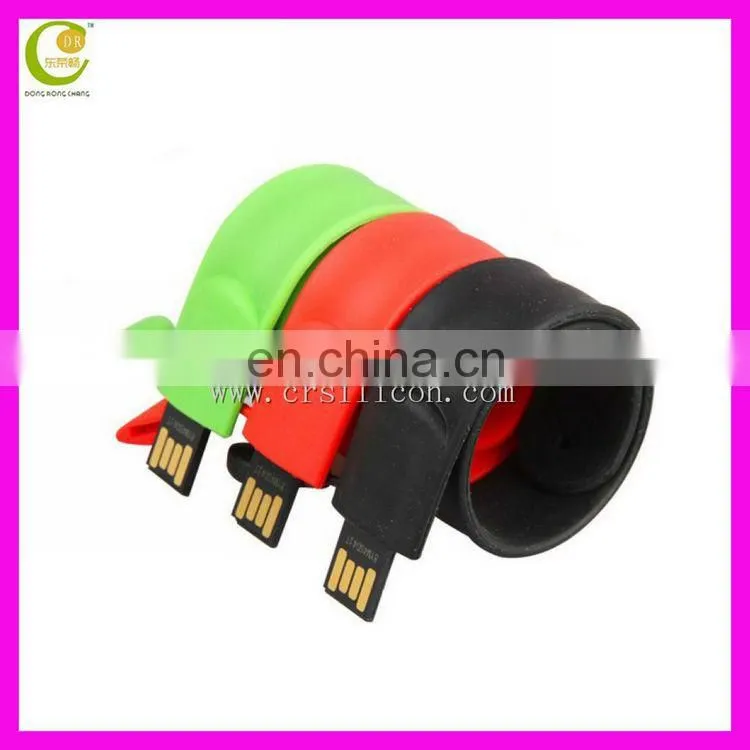 Promotion Gift Christmas Present Colorful Silicon Wristband/ Bracelet Usb Flash Drive