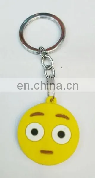 soft PVC emoji keychain poo keychain devil keychain