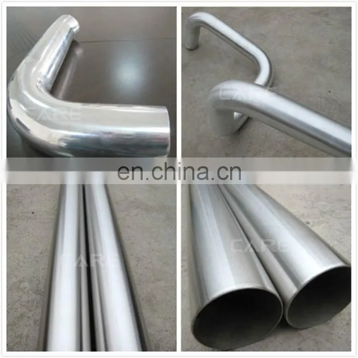 P-100 Automatic grinding belt curved pipe polishing machine for max stainless steel pipe 110mm