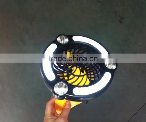 China made camping led light emergency rechargeable fan