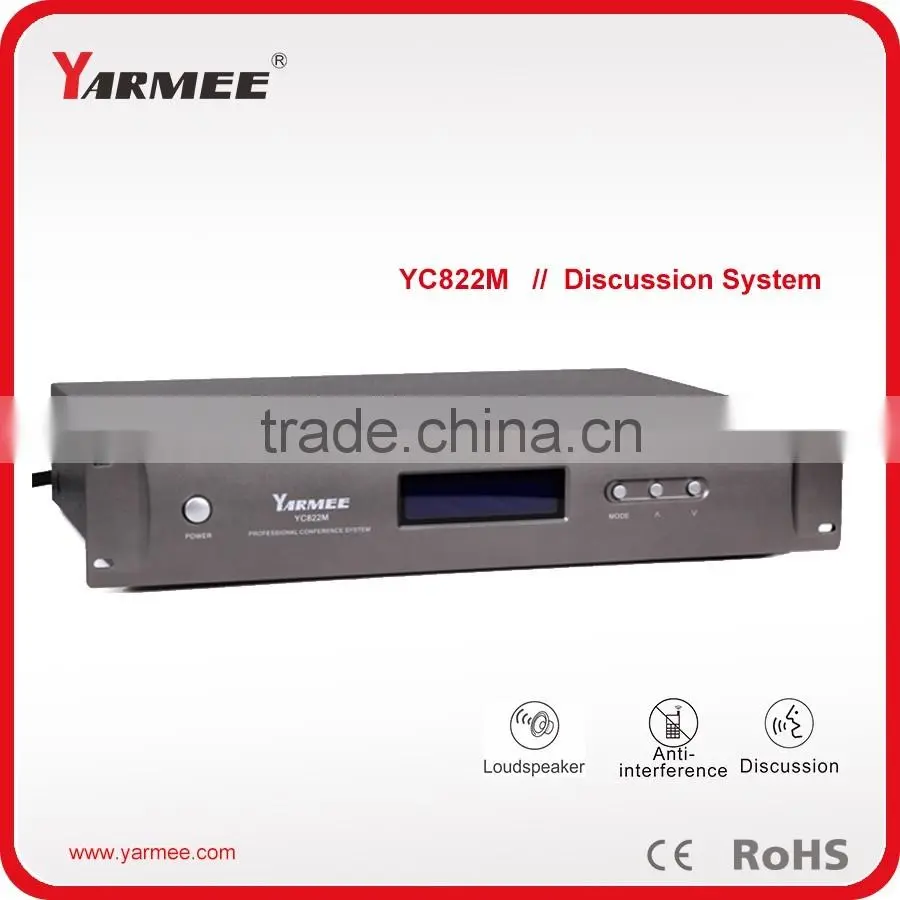 Sliver color microphone call system for conference rooms