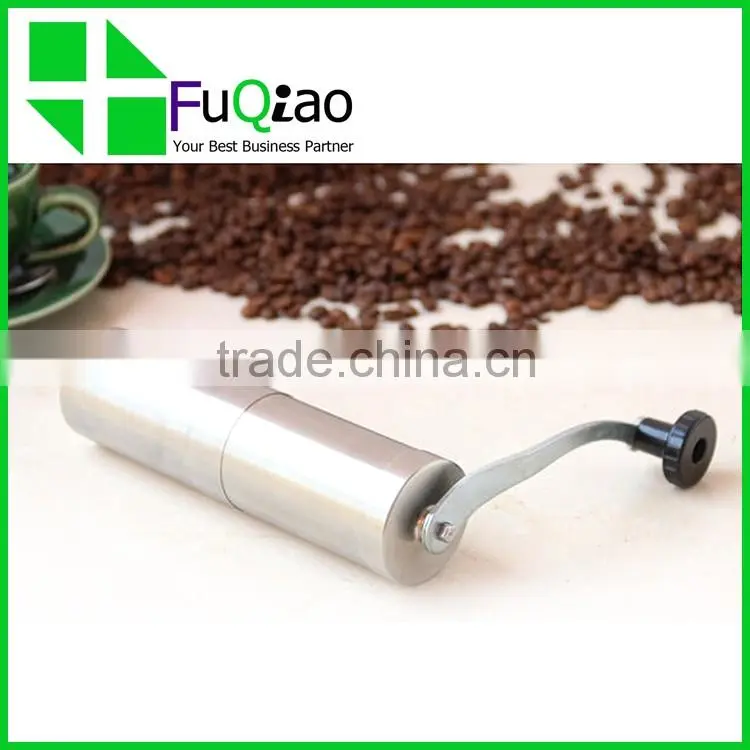 Trade Assurance Ceramic Burr Manual stainless steel commercial coffee grinder with scoop