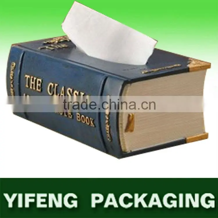 custom book shaped tissue box,wet tissues box