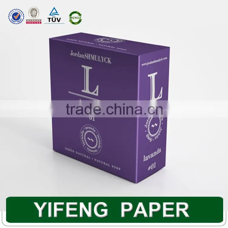 Wholesale custom fashion paper soap packaging box