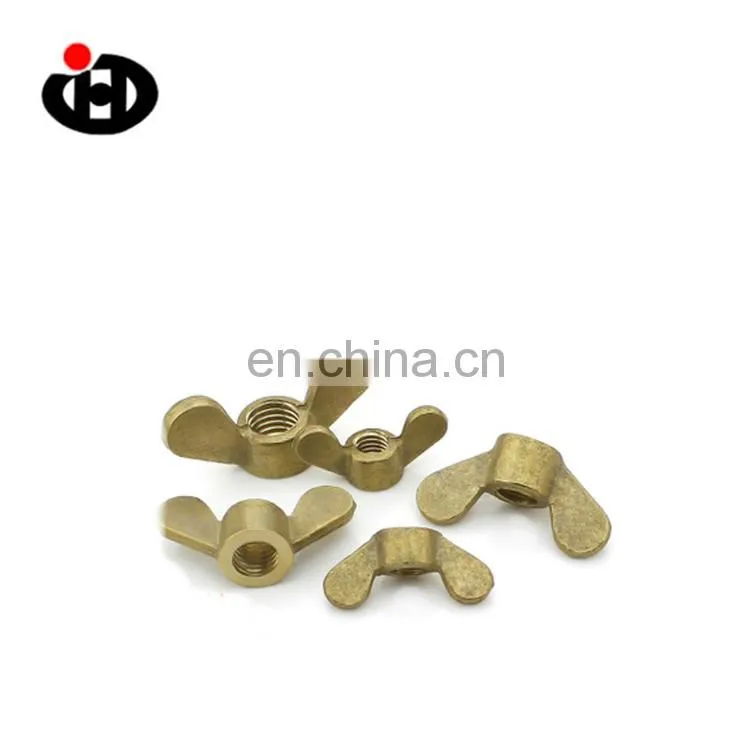 Factory Supply DIN 315 Brass Butterfly Wing Nuts Rounded Wings