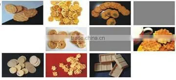 Automatic multi shapes french cookie pancake processing machine