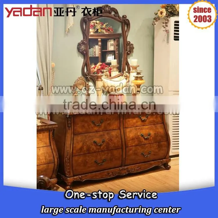 Muliti function antique dressing table designs for bedroom, dressing table with drawers