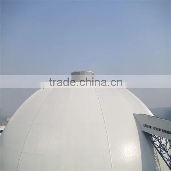 Prefabricated long span steel structure coal storage