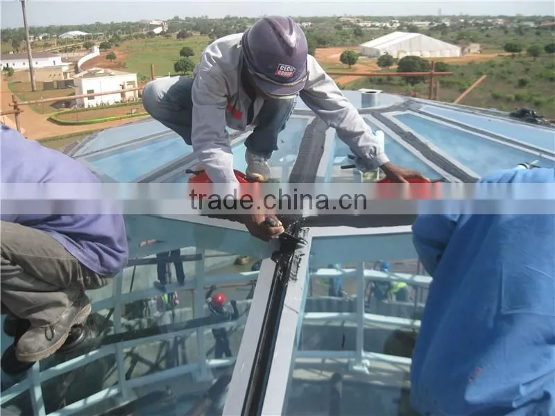 Hot selling steel structure glass dome
