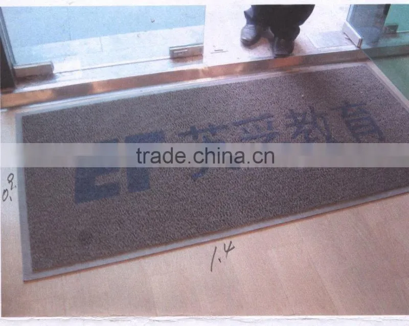 Rubber plastic mat PVC coir mat