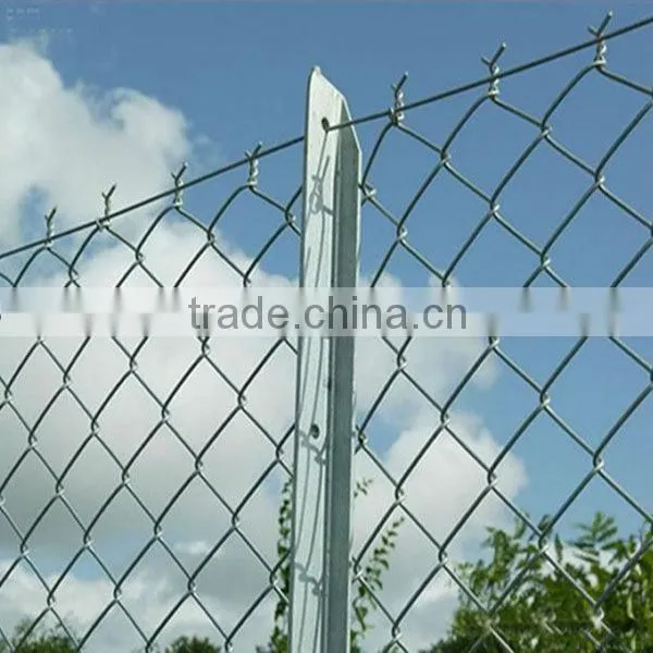 high quality and low price galvanized chain link fence