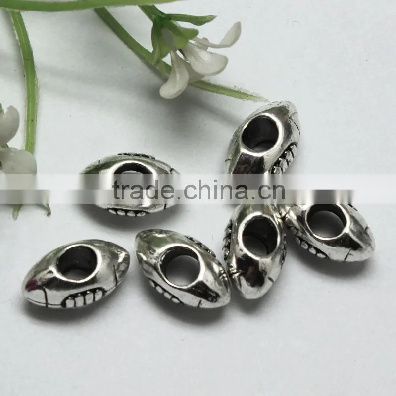 Lead Free Nickle Free Zinc Alloy Pdora Eyes Shape Jewelry Hole Beads for Bracelets and Necklaces