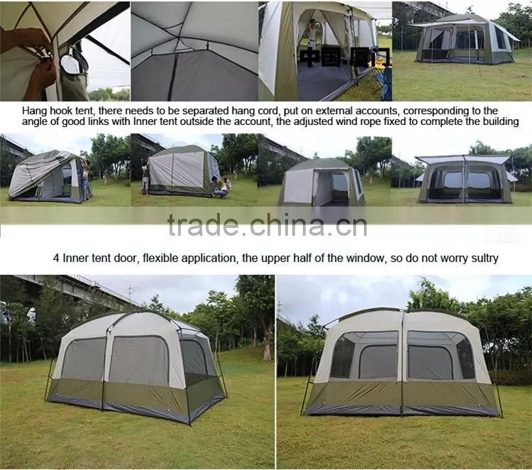 Camping Tents 12 Person Big top Beach Shade Teepee Ultralight Shelter Play Family Luxury Hotel Tent
