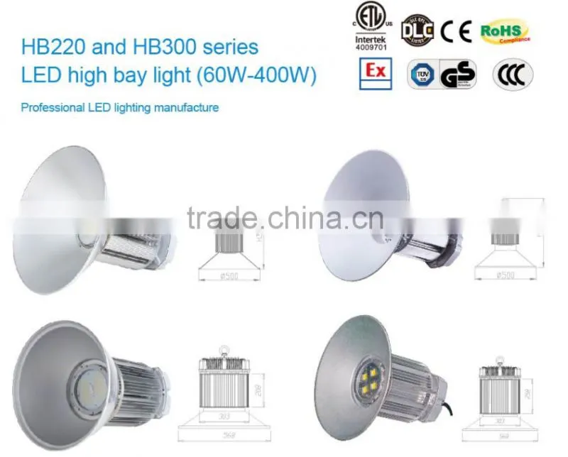 TUV CE RoHS DLC Approved 300W Explosion Proof Light Gas station light Led Highbay