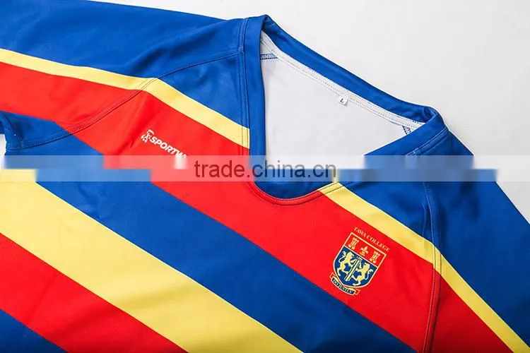 discount Thermal Transfer Printing team set rugby jersey for mens and womens