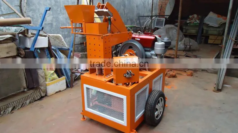 FL1-20 moving hydraform interlocking block making machine, compressed earth block making machine
