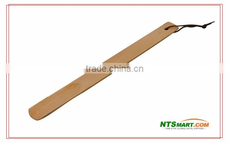 hotel long wooden shoe horn