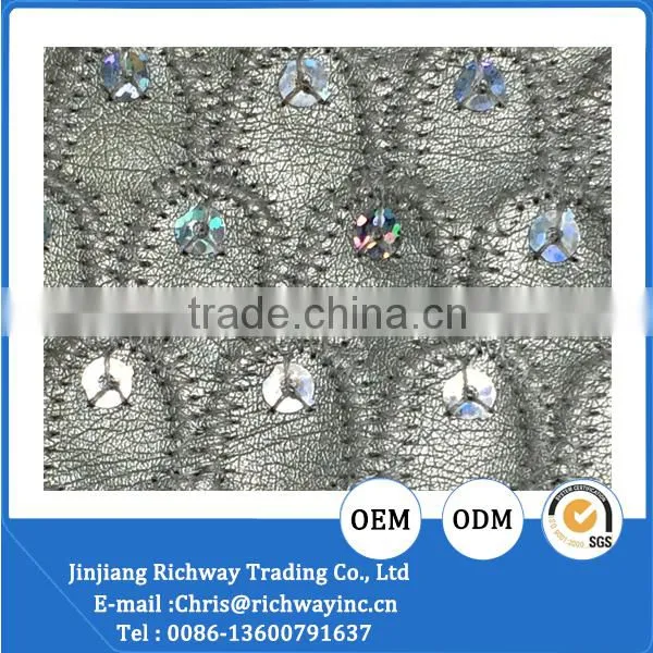 fashion design sequin embroidery fabric