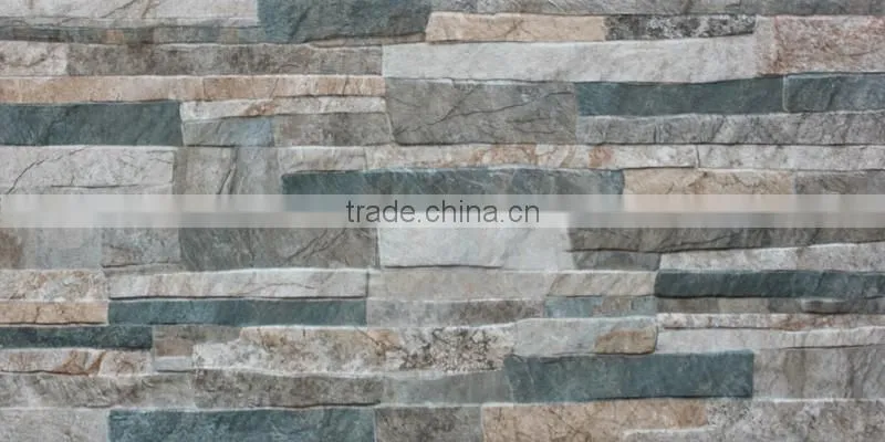 foshan 12'x24'outdoor stone wall tile design picture in tiles