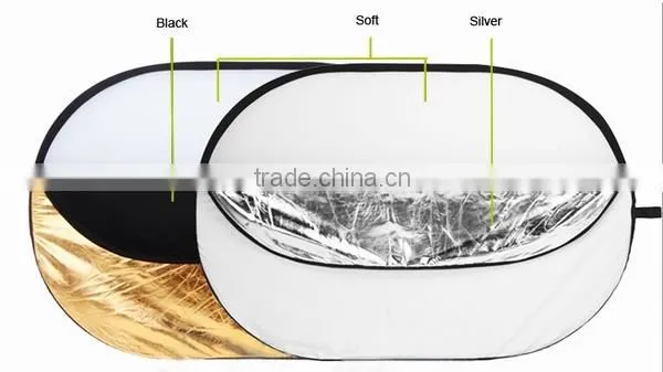 35 x 47 inch 5 in 1 Portable Photography Studio Multi Photo Collapsible Light Reflector Oval 90 x 120cm