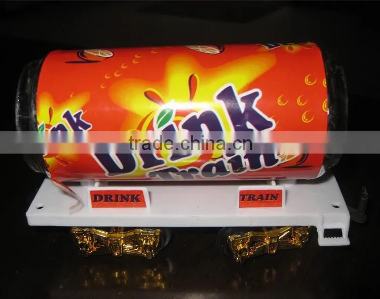electric train with light and music, Coke bottle train toy, promotion train toy
