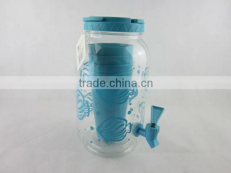 2015 hot selling Party drink set PET camping drink set ,plastic water jar , buffet beverage dispenser