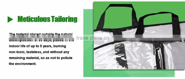 Plastic&Non Woven Wedding Dress Cover with Zipper