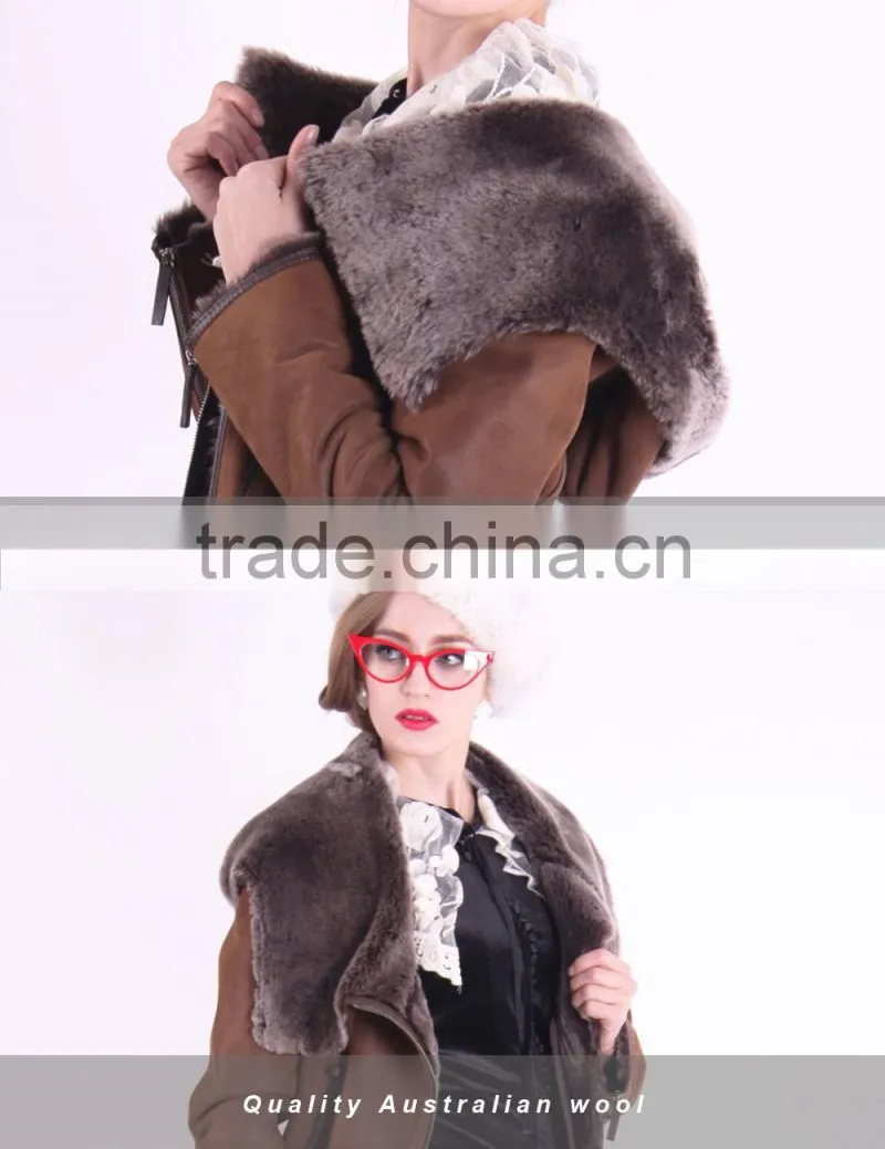 New Design Used Long Winter Women Coat With Medium Length Wool Fur