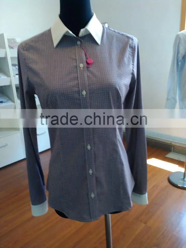 100% Cotton Yarn Dyed Printed Shirting Fabric
