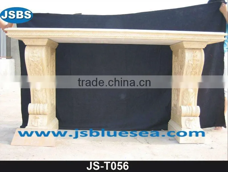New design of red marble human statue table