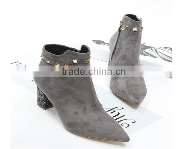 woman boots 2016 heel boots with decoration love boots
