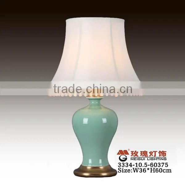porcelain green table light for lobby